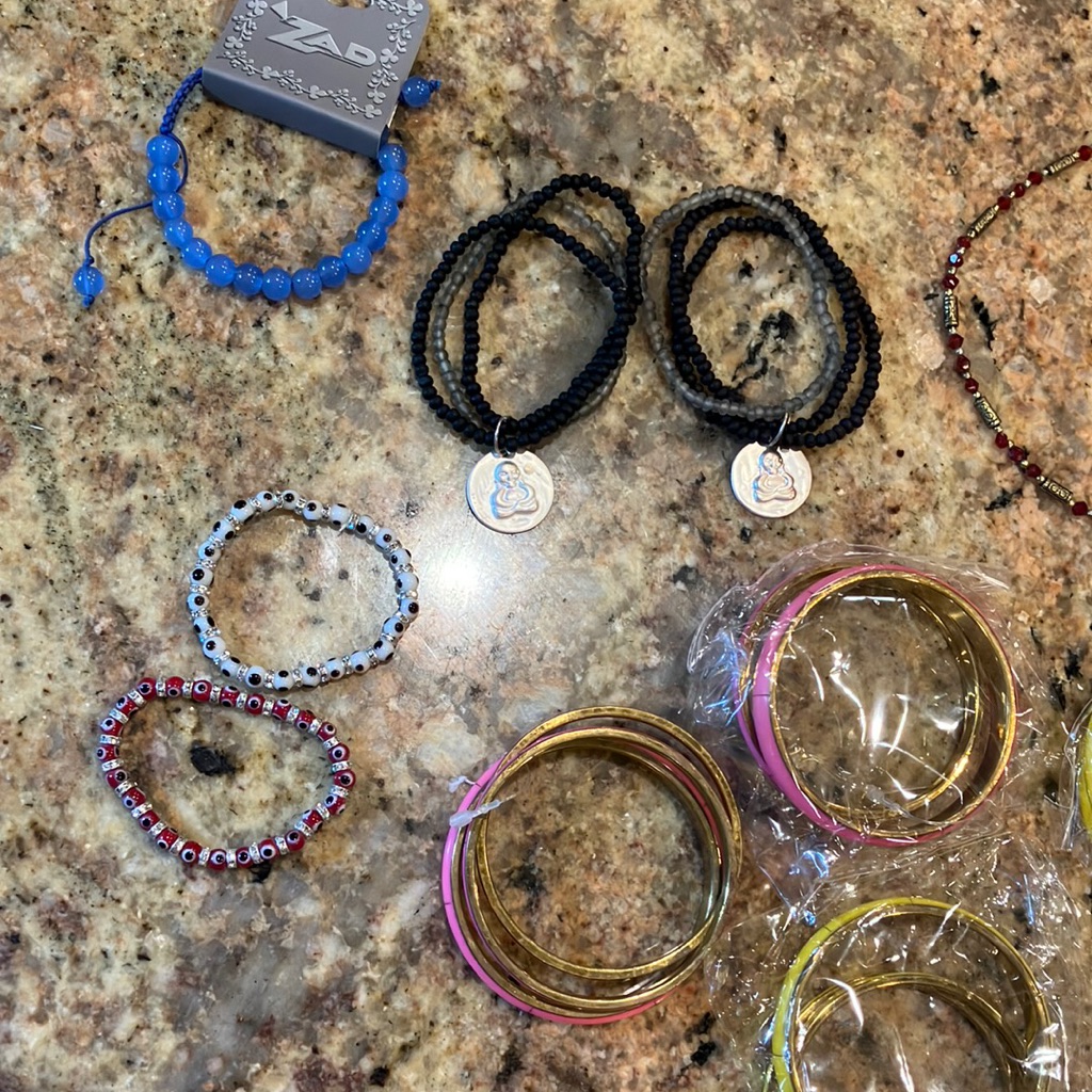 Assorted Jewelry  Evil Eye Bracelets  Buddha Bracelets Bangles Stone Jewelry